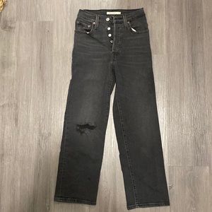 Levi Ribcage straight leg jeans